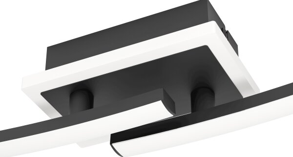 Eglo 901217 - LED Stropné svietidlo LUNGOLAGO LED/12W/230V 4000K čierna