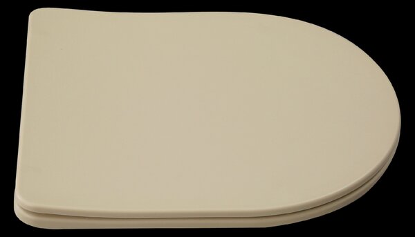 Invena Tavro, závesná misa 490x360x350 mm + WC sedadlo, QFS, béžová-cappuccino, INV-CE-71-008-Y