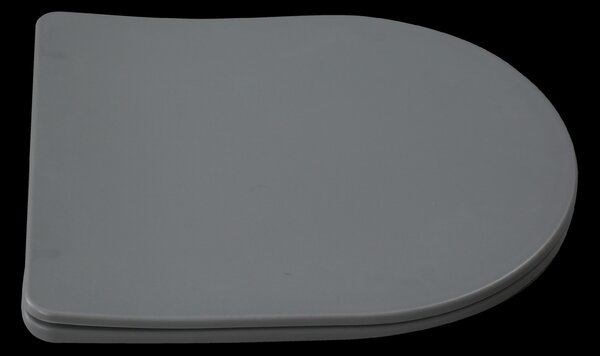 Invena Tavro, závesná misa 490x360x350 mm + WC sedadlo, QFS, šedá, INV-CE-71-007-Y