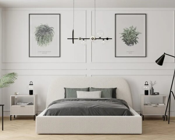Moderná čalúnená posteľ ZANE 140 x 200