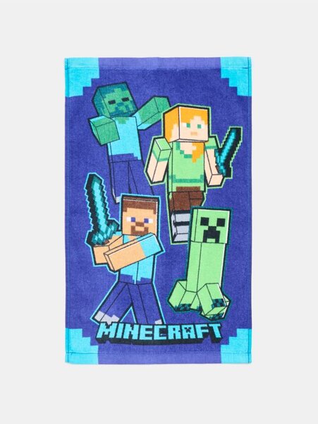Sinsay - Bavlnený uterák Minecraft - modrá
