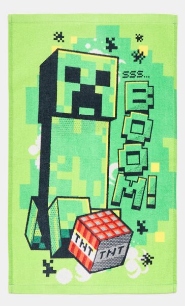 Sinsay - Bavlnený uterák Minecraft - svieža zelená
