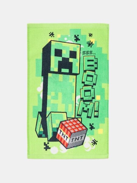 Sinsay - Bavlnený uterák Minecraft - svieža zelená