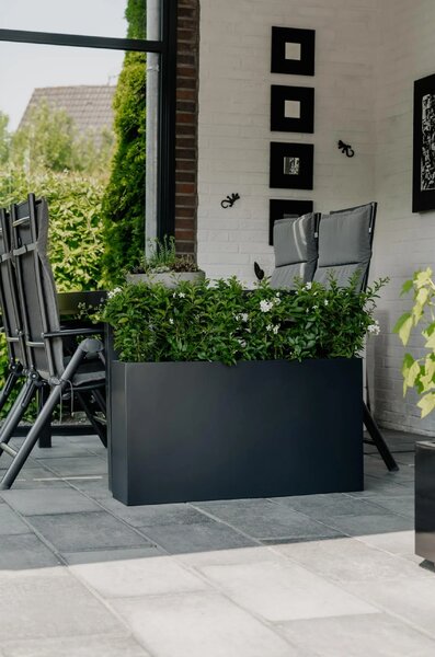 Kvetináč ELEMENTO SLIM, sklolaminát, šírka 90 cm, antracit
