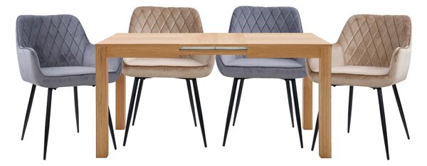 JEDÁLENSKÝ STÔL, farba duba, 110/80/77 cm Carryhome - Stoly
