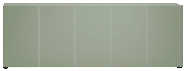 ŠIROKÁ KOMODA, zelená, 225/79/38 cm home24 - Online Only drobný nábytok, Online Only