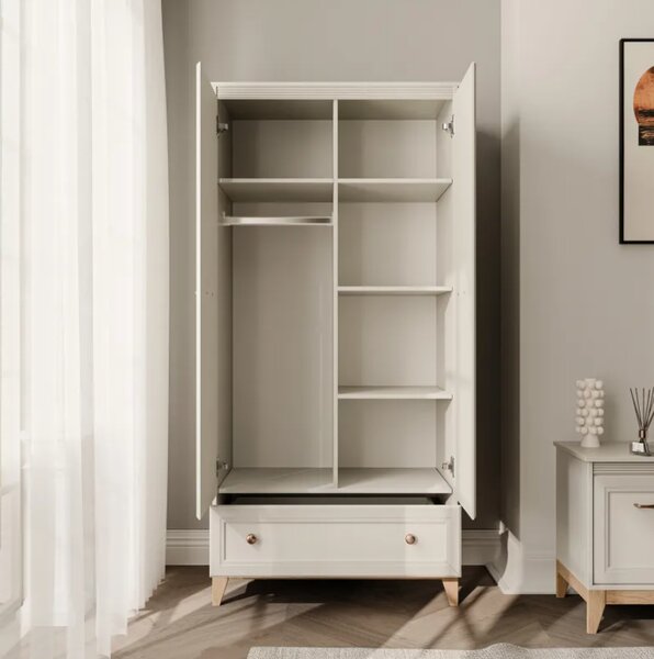 Šatníková skriňa DANNA 90 cm kašmír