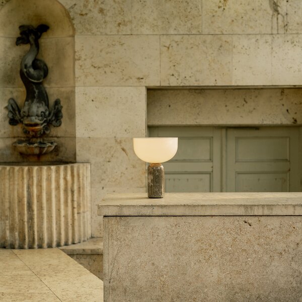 Prenosná lampa Kizu, Rosso Levanto Marble – New Works