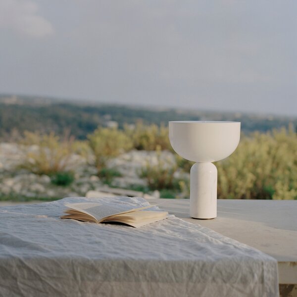 Prenosná lampa Kizu, Rosso Levanto Marble – New Works