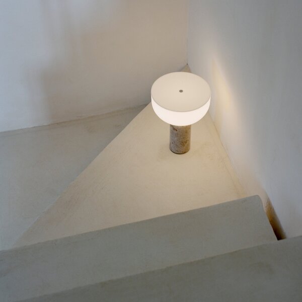 Prenosná lampa Kizu, Rosso Levanto Marble – New Works