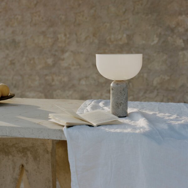 Prenosná lampa Kizu, Rosso Levanto Marble – New Works