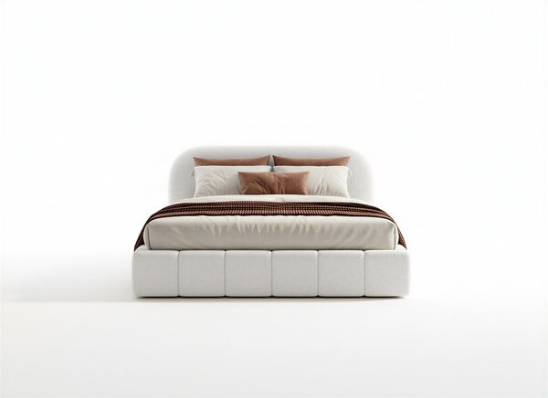 Moderná čalúnená posteľ LORANDO SLIM 140 x 200 v látke Quelle