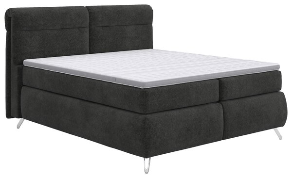 BOXSPRINGOVÁ POSTEĽ, 180/200 cm, antracitová Welnova - Postele