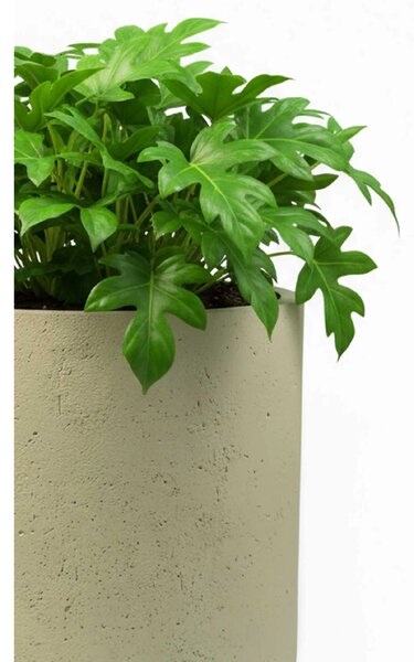 Okrúhly kvetináč CHICO, sklolaminát, priemer 50 x výška 60 cm, krémový