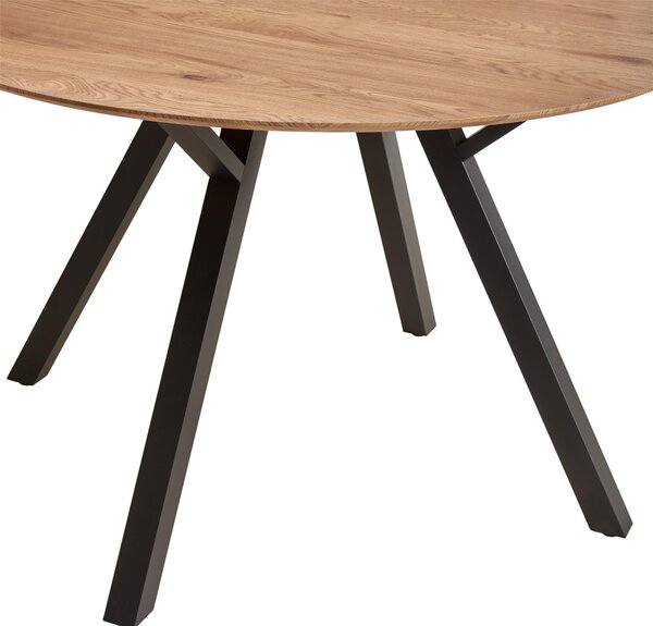 JEDÁLENSKÝ STÔL, čierna, farba duba, 120/120/76 cm MID.YOU - Stoly, Online Only