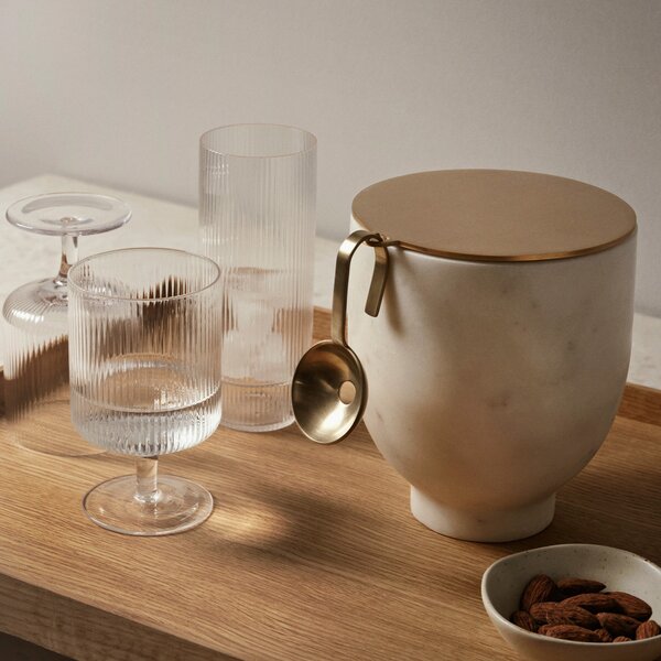 Poháre na červené víno Ripple, Frosted, sada 2 kusov – Ferm Living