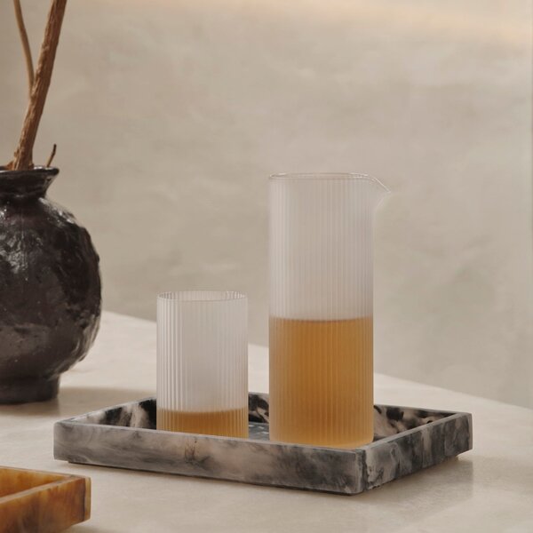 Poháre na červené víno Ripple, Frosted, sada 2 kusov – Ferm Living