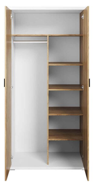 Šatníková skriňa KARLOS 100cm dub hikor