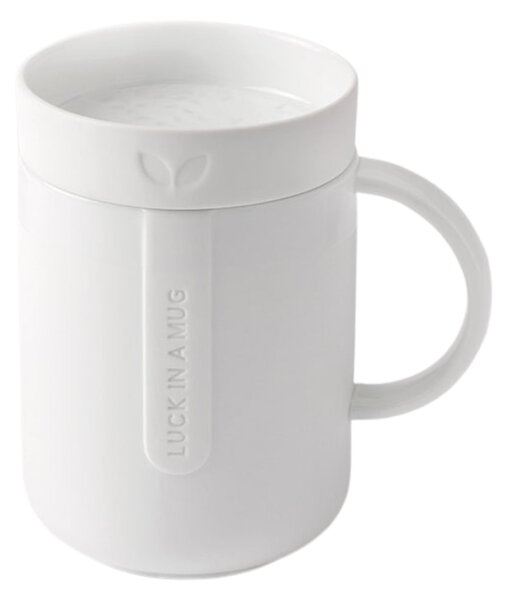 Porcelánový hrnček s viečkom Luck in a Mug
