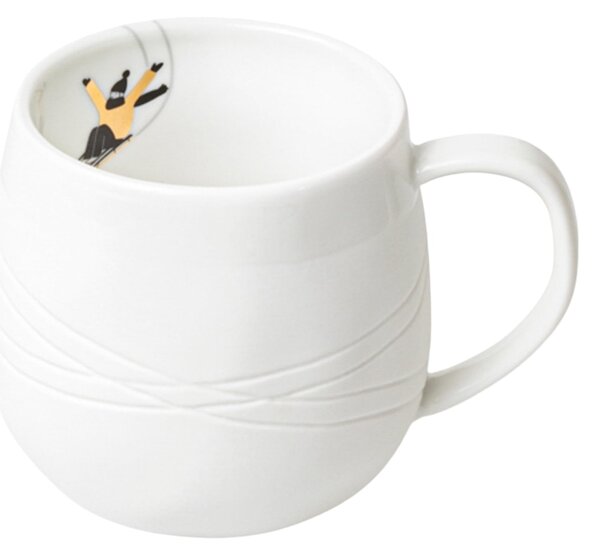 Porcelánový hrnček Sledging 350 ml