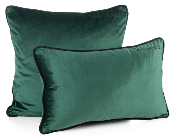 Dekorstudio Zamatová obliečka na vankúš PREMIUM1 45x45cm - tmavozelená