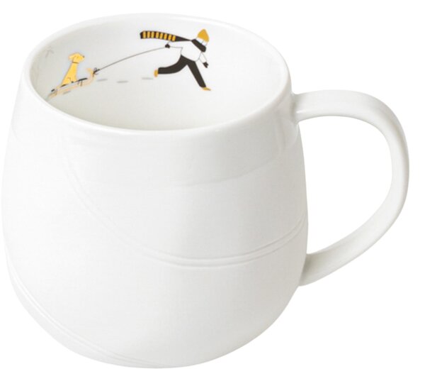 Porcelánový hrnček Dog sled 350 ml