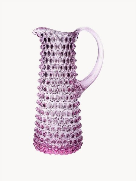 Ručne fúkaný džbán Eiffel Hobnail, 1 l