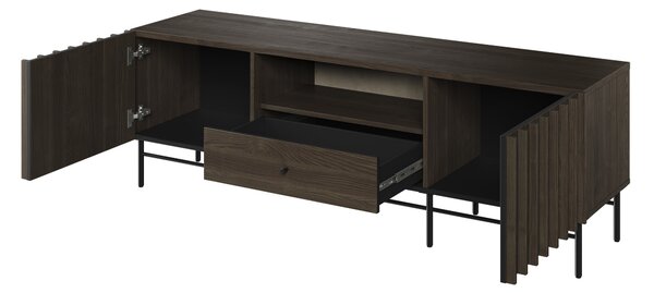 TV stolík Piemonte - jaseň portland/čierna