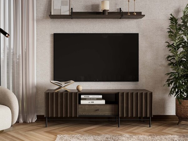 TV stolík Piemonte - jaseň portland/čierna
