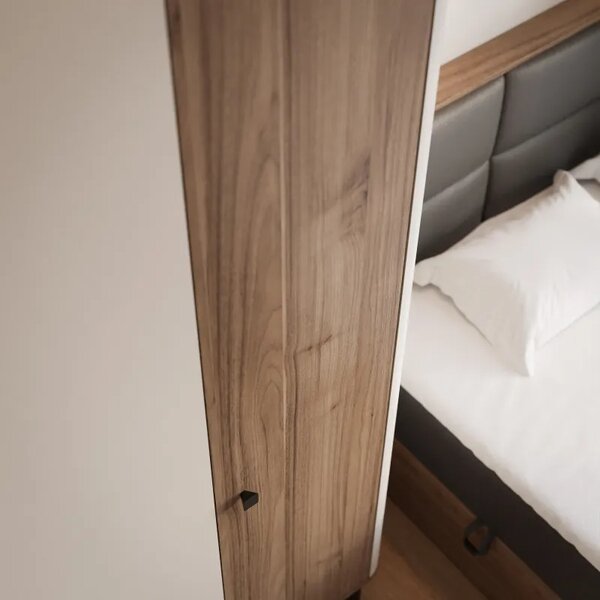 Šatníková skriňa AYLIN 88 cm orech + kašmír
