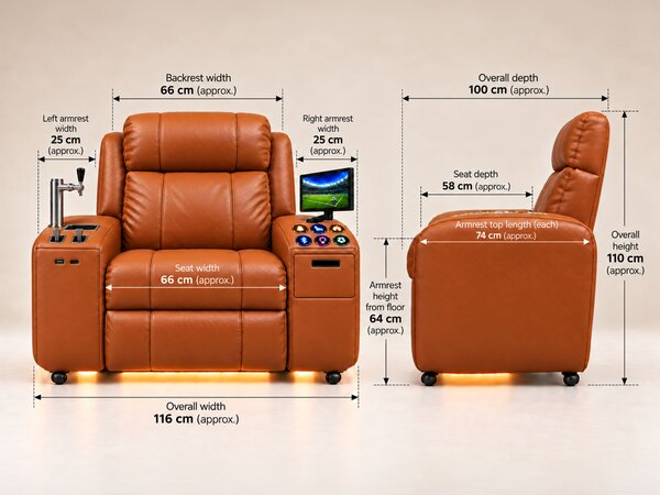 Comfy AF 17 Pro - Masažné kreslo so smart výčapom