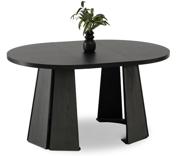 Rozkladací jedálenský stôl ORHAN čierny 100 - 180 cm