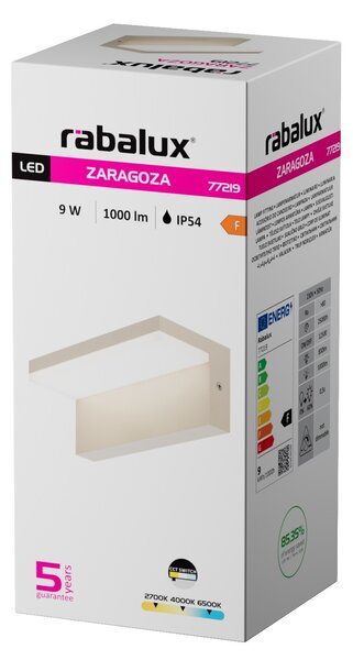 Rabalux ZARAGOZA LED vonkajšie nástenné svietidlo 77219