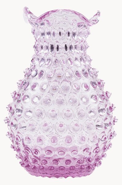 Ručne fúkaná váza Hobnail Blonde, V 21 cm