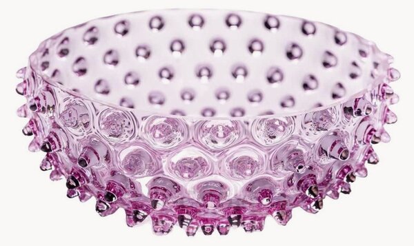 Ručne fúkaná servírovacia miska Hobnail