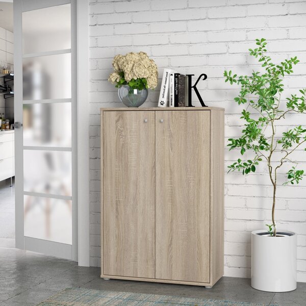 NEJBY Komoda TREVON 2 s dvierkami, dub sonoma