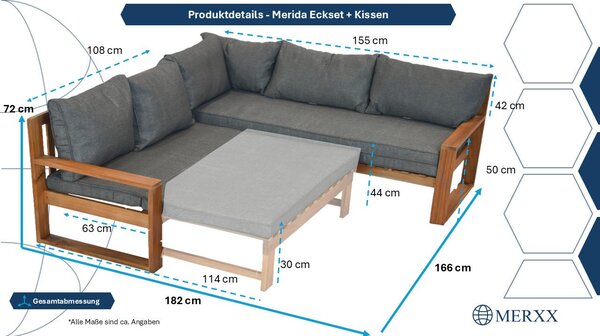 TERASOVÁ SEDACIA SÚPRAVA drevo Gardenson - Online Only záhrada, Online Only