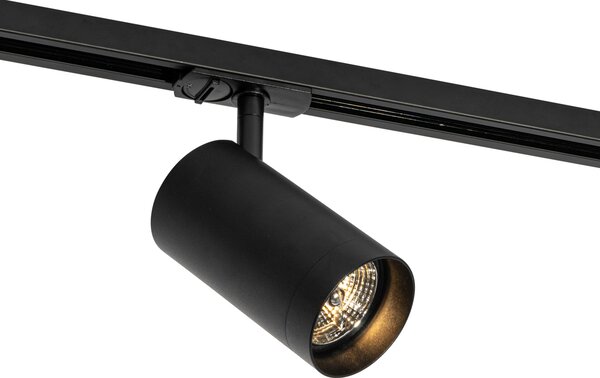 Moderné čierne bodové svetlo pre 1-fázový koľajnicový systém 70 mm - Iconic Jeana Luxe