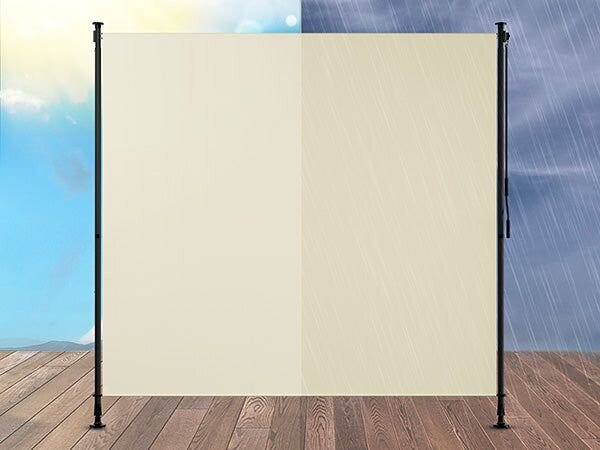 Zvislá markíza na balkón 200x228-316 cm, UV ochrana, béžová