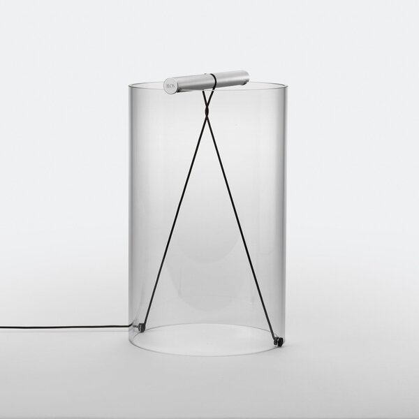 Stolové Lampa FLOS, To-Tie T2, stmievateľné, Transparentná, Obývacia izba, Sklo, Dizajnový