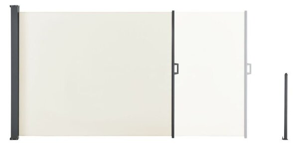 Bočná markíza 500 x 180 cm pre terasu a balkón, béžová