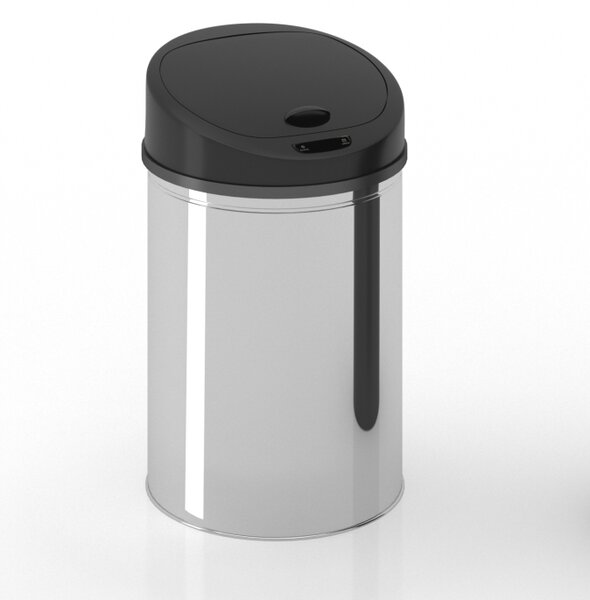 Odpadkový kôš so senzorom 40 l strieborný