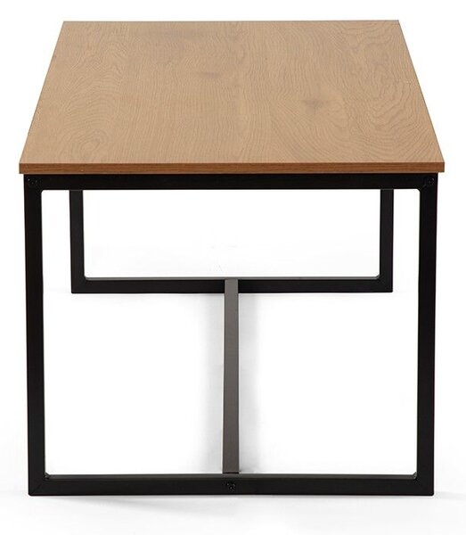 Konferenčný stolík 90x47x40 cm, drevo/kov