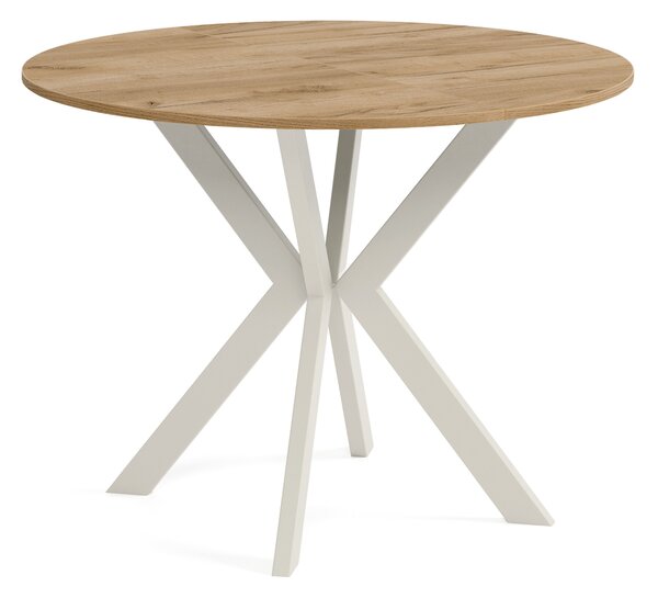 Okrúhly rozkladací jedálensky stôl DEVO Veľkosť: 90 - 128 cm