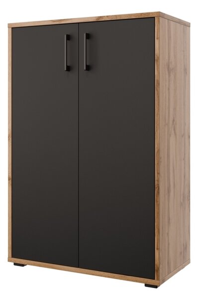 Skrinka NEJBY GIANNI PREMIUM typ 1, korpus: dub wotan, dvierka: antracit