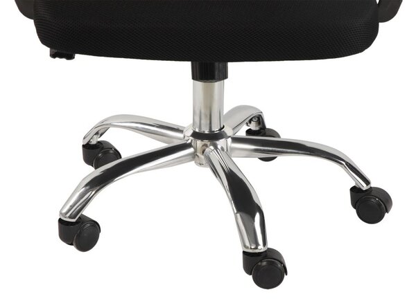 Ergonomická kancelárska stolička čierna, sieťovina