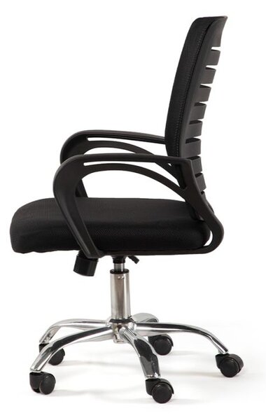 Ergonomická kancelárska stolička čierna, sieťovina
