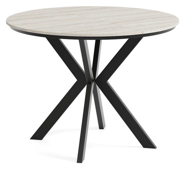 Okrúhly rozkladací jedálensky stôl DEVO PLUS Veľkosť: 90 - 128 cm