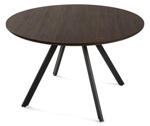 Okrúhly jedálenský stôl 120 cm hnedý, pre 4 - 5 osôb