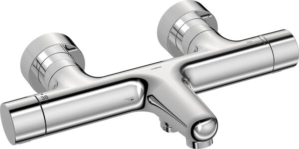 Vaňová batéria termostatická stenová HANSAPRISMA ThermoCool, chróm